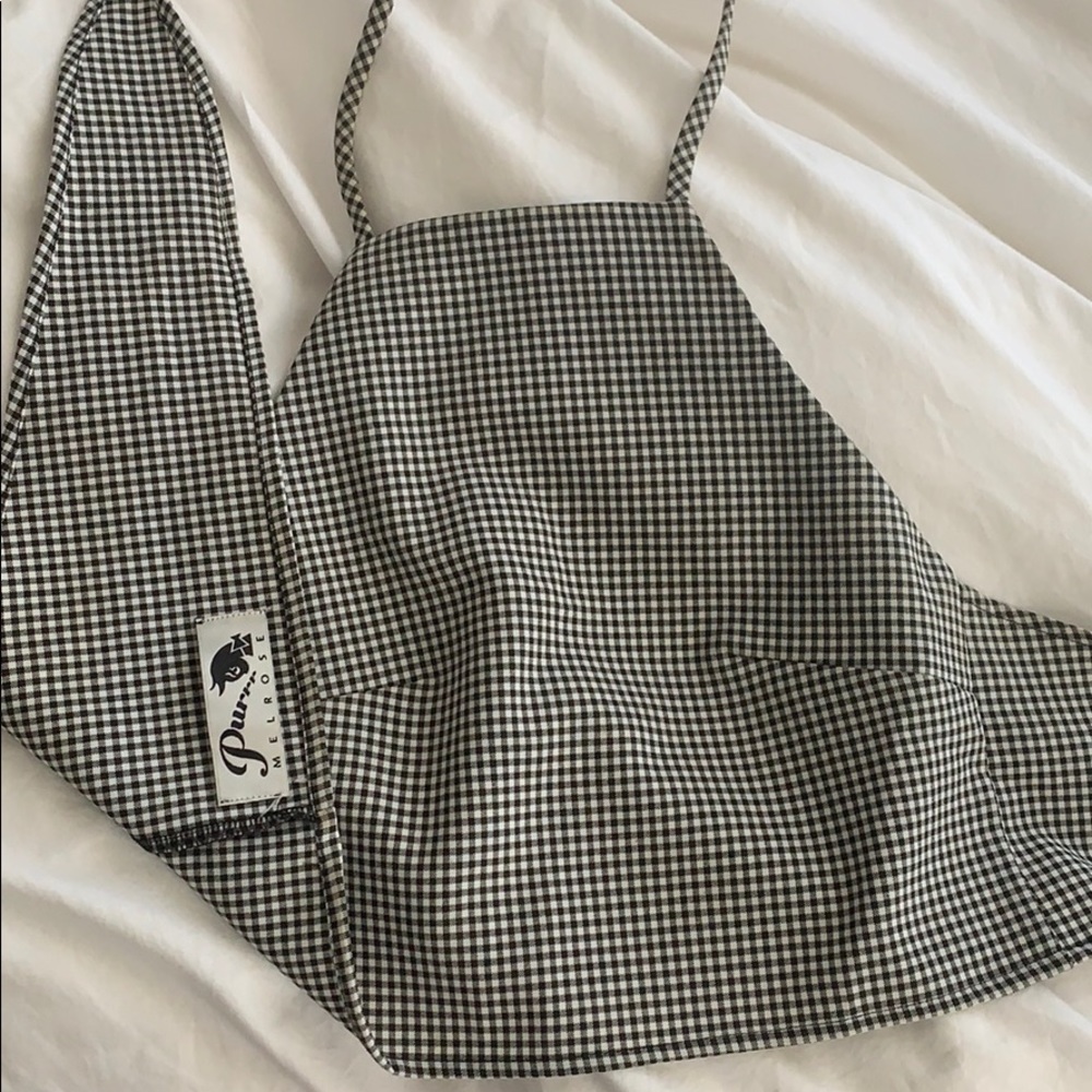 Purrr Melrose cropped halter top